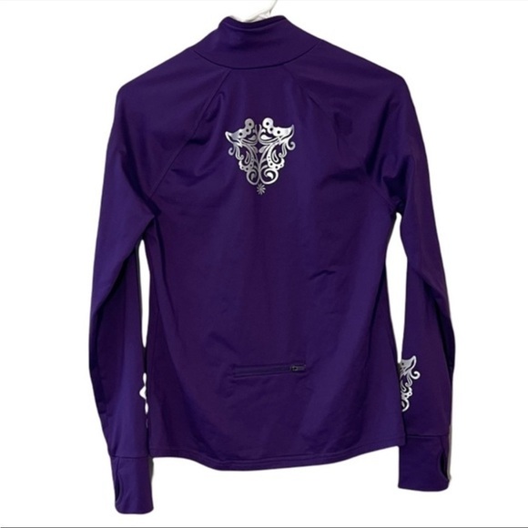 Athleta Purple Fastest Track 1/4 Zip Back Pocket Pullover Sz S - Picture 1 of 10